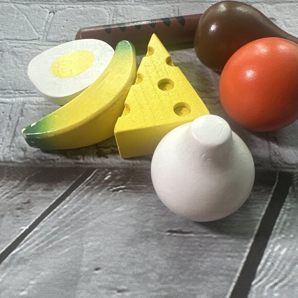 Melissa And Doug Play Food Lot Wooden Wood Pretend Play Cooking Educational Toys - Picture 2 of 12